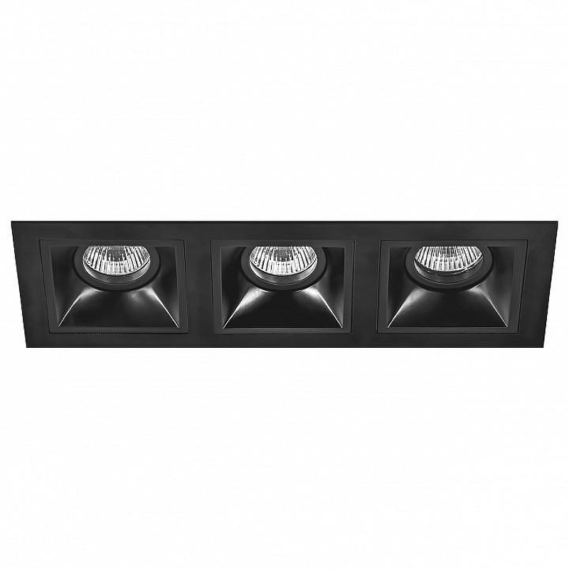 Встраиваемый светильник Lightstar Dom1no D537070707 цвет Черный