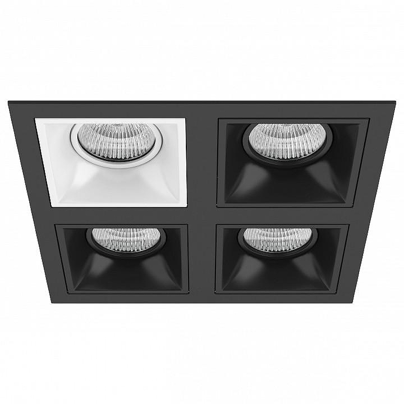 Встраиваемый светильник Lightstar Dom1no D54706070707 цвет Белый, Черный