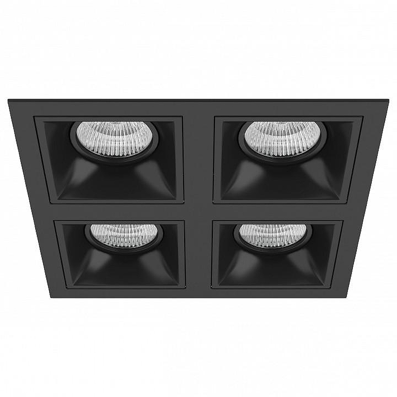Встраиваемый светильник Lightstar Dom1no D54707070707 цвет Черный