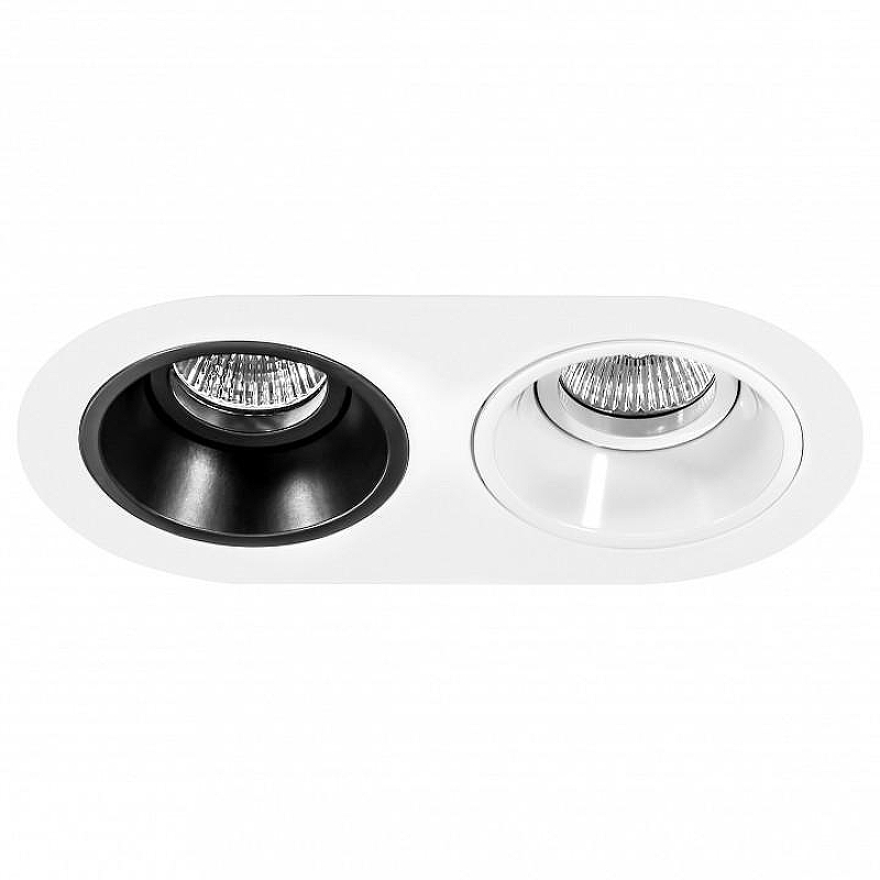 Встраиваемый светильник Lightstar Dom1no D6560607 цвет Белый, Черный