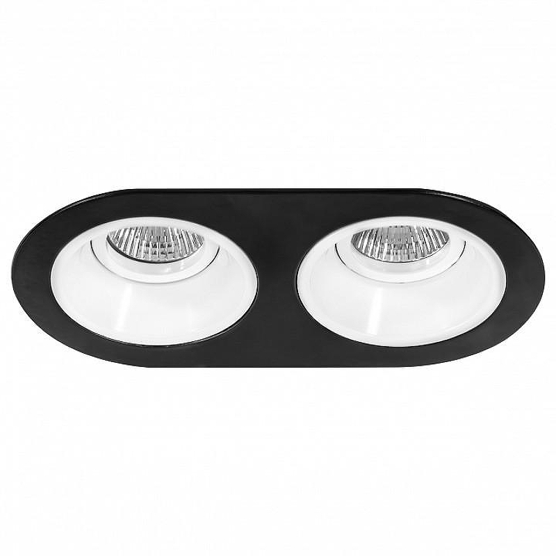 Встраиваемый светильник Lightstar Dom1no D6570606 цвет Белый, Черный