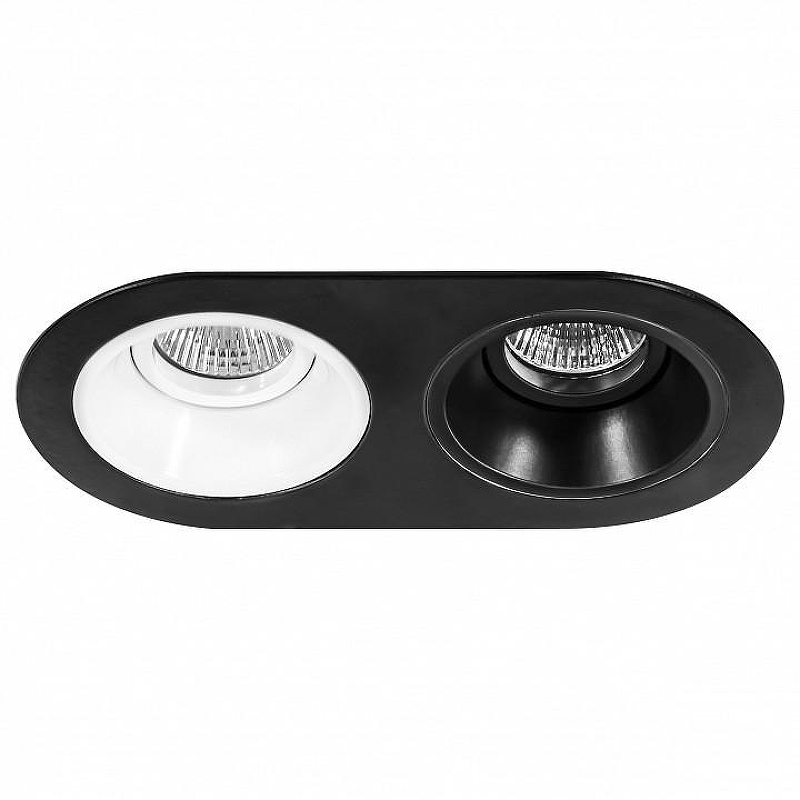 Встраиваемый светильник Lightstar Dom1no D6570607 цвет Белый, Черный