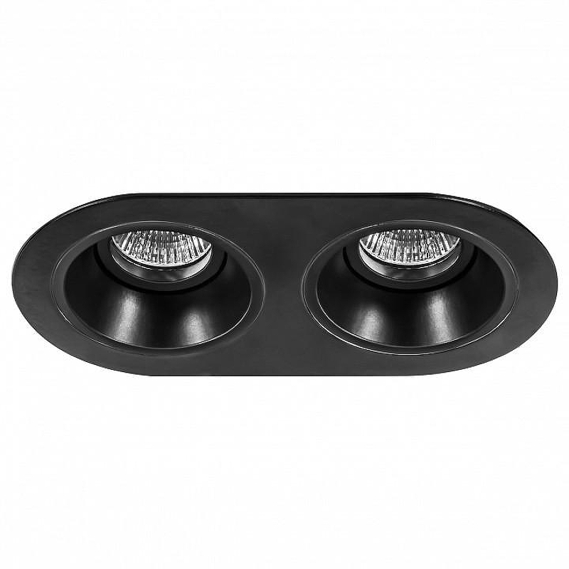 Встраиваемый светильник Lightstar Dom1no D6570707 цвет Черный