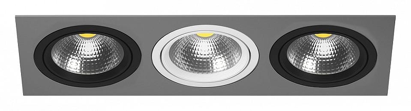 Встраиваемый светильник Lightstar Intero 111 i839070607 цвет Белый, Серый, Черный