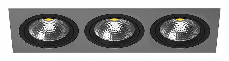 Встраиваемый светильник Lightstar Intero 111 i839070707 цвет Серый, Черный