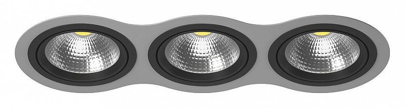 Встраиваемый светильник Lightstar Intero 111 i939070707 цвет Серый, Черный