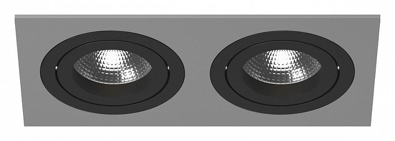 Встраиваемый светильник Lightstar Intero 16 i5290707 цвет Серый, Черный