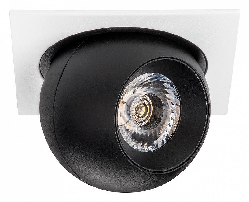 Встраиваемый светильник Lightstar Intero BALL i51672 цвет плафона/подвески Черный, цвет арматуры Белый