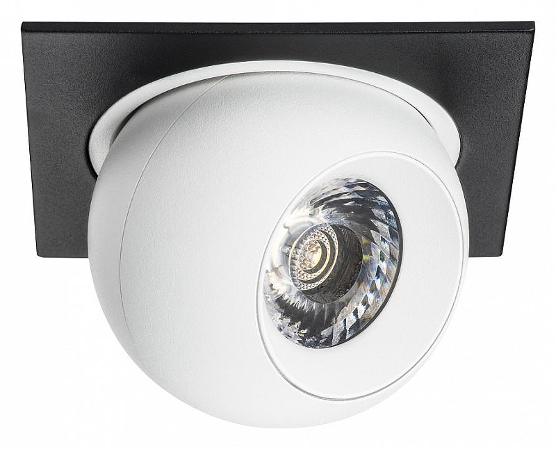 Встраиваемый светильник Lightstar Intero BALL i51764 цвет плафона/подвески Белый, цвет арматуры Черный