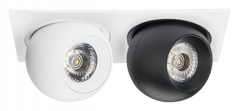 Встраиваемый светильник Lightstar Intero BALL i5266272 цвет плафона/подвески Белый, Черный, цвет арматуры Белый