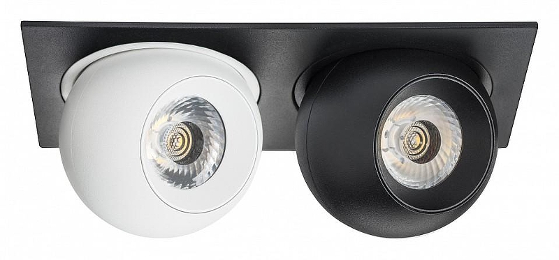 Встраиваемый светильник Lightstar Intero BALL i5276474 цвет плафона/подвески Белый, Черный, цвет арматуры Черный