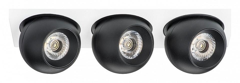 Встраиваемый светильник Lightstar Intero BALL i536727272 цвет плафона/подвески Черный, цвет арматуры Белый