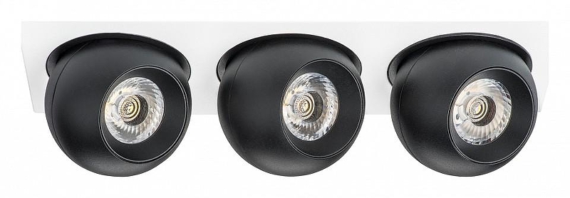 Встраиваемый светильник Lightstar Intero BALL i536747474 цвет плафона/подвески Черный, цвет арматуры Белый