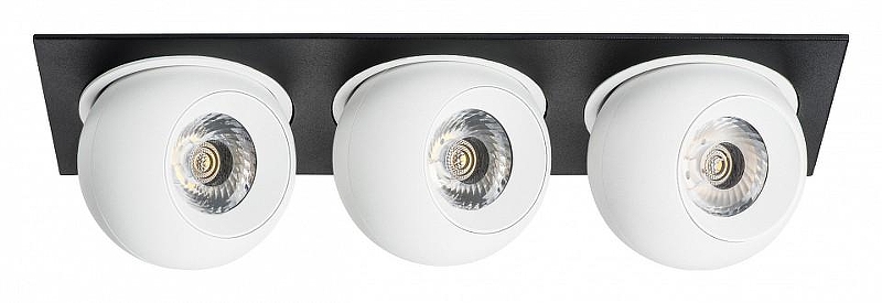 Встраиваемый светильник Lightstar Intero BALL i537646464 цвет плафона/подвески Белый, цвет арматуры Черный