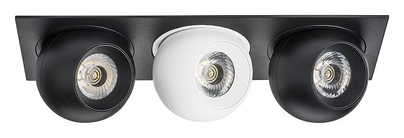 Встраиваемый светильник Lightstar Intero BALL i537726272 цвет плафона/подвески Белый, Черный, цвет арматуры Черный
