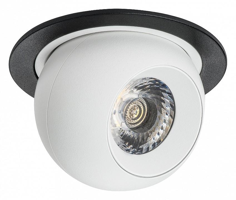 Встраиваемый светильник Lightstar Intero BALL i61764 цвет плафона/подвески Белый, цвет арматуры Черный