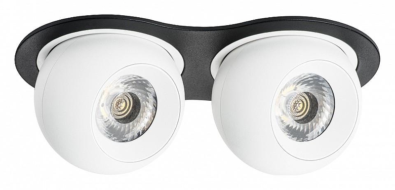 Встраиваемый светильник Lightstar Intero BALL i6276262 цвет плафона/подвески Белый, цвет арматуры Черный