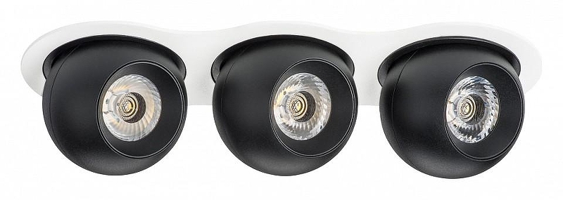 Встраиваемый светильник Lightstar Intero BALL i636747474 цвет плафона/подвески Черный, цвет арматуры Белый