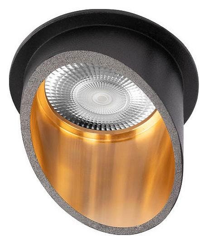 Встраиваемый светильник Loft it L1m1t 10343/A Black Gold цвет плафона/подвески Черный, Золото, цвет арматуры Черный