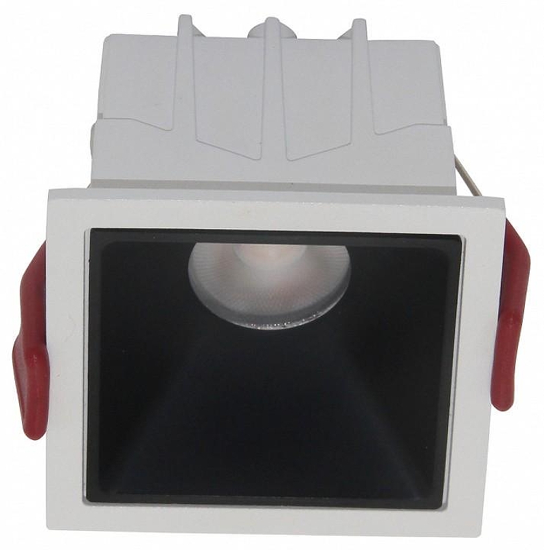 Встраиваемый светильник Maytoni Downlight Alfa LED DL043-01-10W4K-SQ-WB цвет Черный, Белый