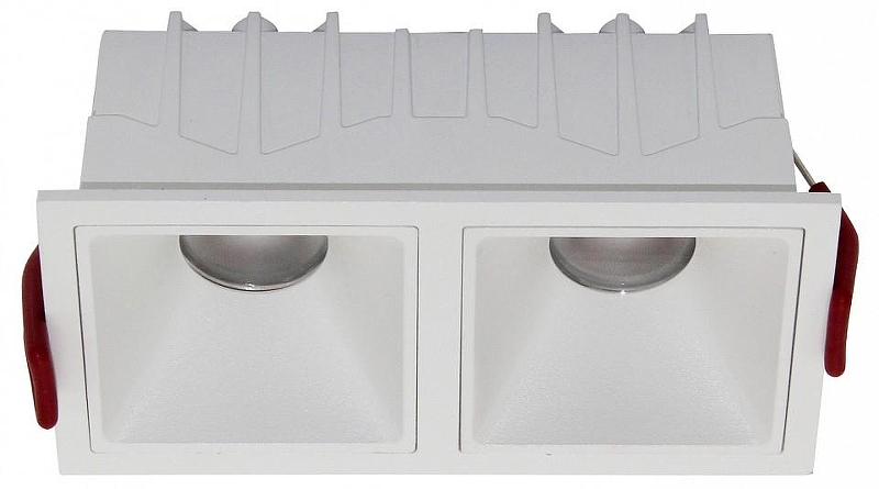 Встраиваемый светильник Maytoni Downlight Alfa LED DL043-02-10W3K-SQ-W цвет Белый