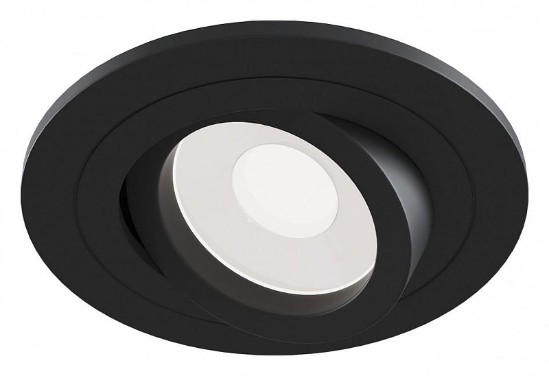 Встраиваемый светильник Maytoni Downlight Atom DL023-2-01B цвет Черный