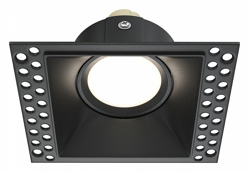 Встраиваемый светильник Maytoni Downlight Dot DL042-01-SQ-B цвет Черный