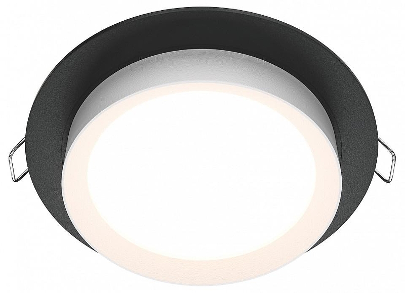 Встраиваемый светильник Maytoni Downlight Hoop DL086-GX53-RD-BW цвет Белый, Черный