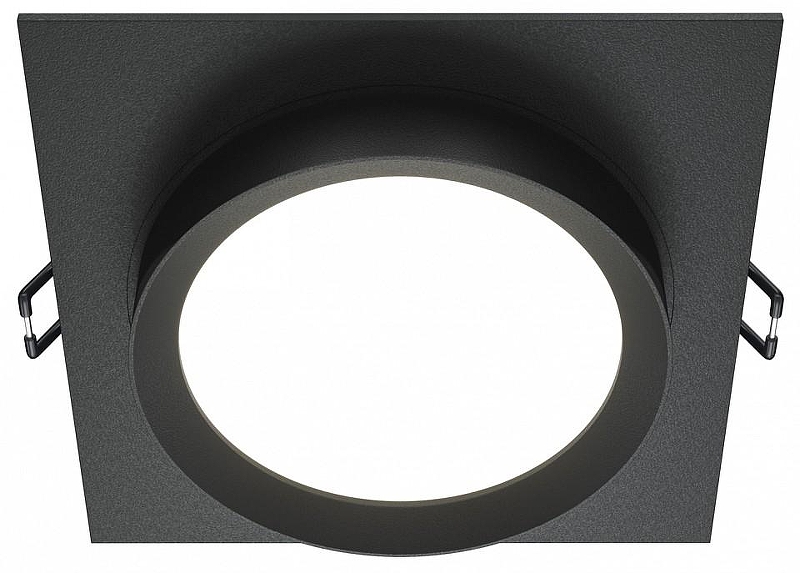 Встраиваемый светильник Maytoni Downlight Hoop DL086-GX53-SQ-B цвет Черный