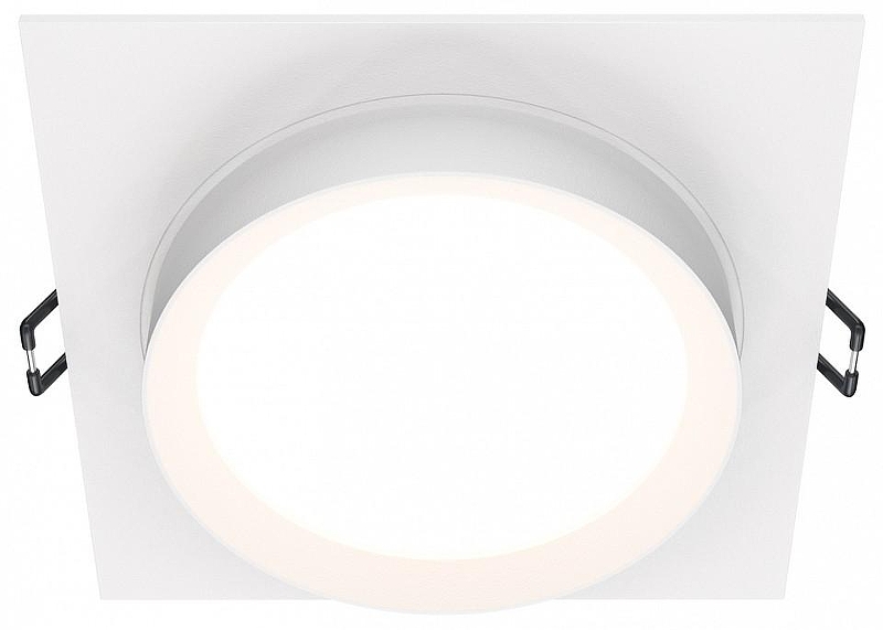 Встраиваемый светильник Maytoni Downlight Hoop DL086-GX53-SQ-W цвет Белый