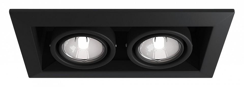 Встраиваемый светильник Maytoni Downlight Metal Modern DL008-2-02-B цвет Черный