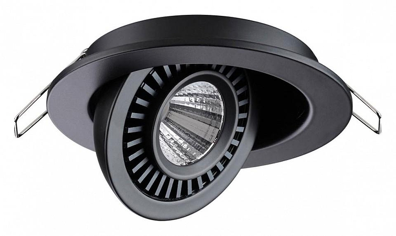 Встраиваемый светильник Novotech Gesso 358816 цвет Черный