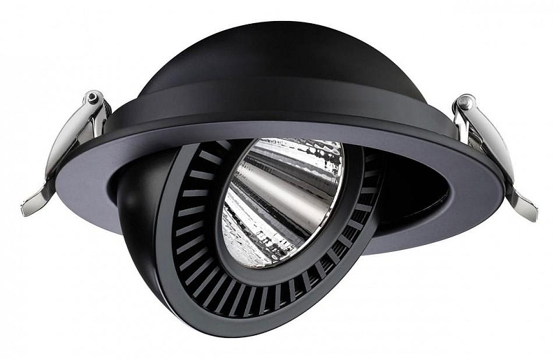 Встраиваемый светильник Novotech Gesso 358818 цвет Черный