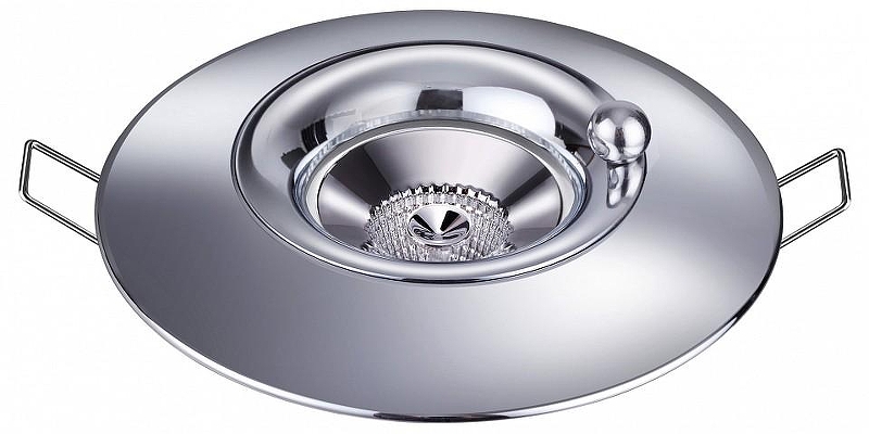 Встраиваемый светильник Novotech Water 370790 цвет плафона/подвески Хром, цвет арматуры Хром