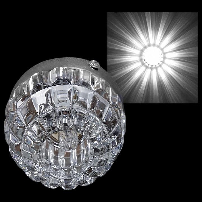 Встраиваемый светильник Sneha 7061/H-B 7061/H-B G9 CR with base цвет плафона/подвески Прозрачный, цвет арматуры Хром