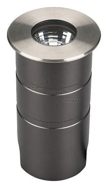 Встраиваемый в дорогу светильник Arlight LTD-GROUND-R65-6W Warm3000 (SL, 24 deg, 230V) 026449 цвет плафона/подвески Прозрачный, цвет арматуры Серебро