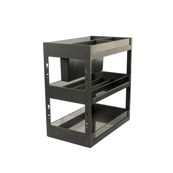 Выдвижная корзина для кухни Firmax 25x50.3x43.6 см цвет серый