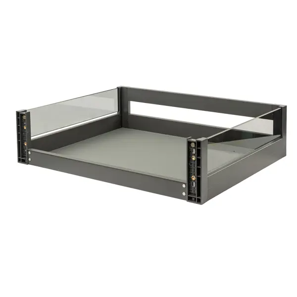 Выдвижная корзина для кухни Firmax 80x20x50 см цвет серый