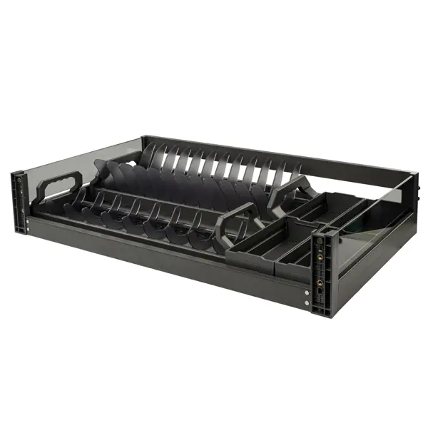 Выдвижная корзина для кухни Firmax 80x20x50 см цвет серый