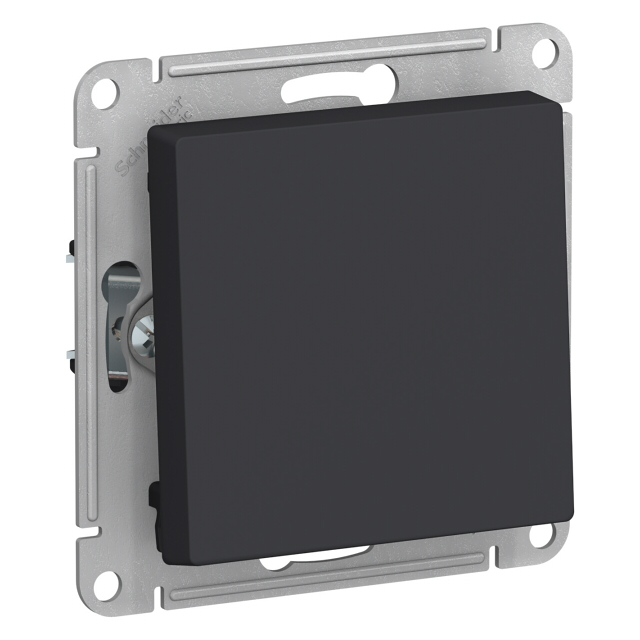 выключатель 1-клавишный Atlas Design карбон