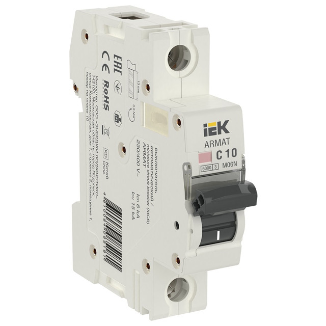 выключатель автоматический IEK ARMAT M06N 1P C 10А