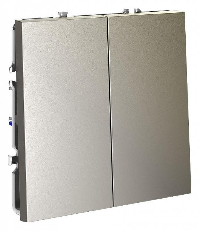 Выключатель двухклавишный без рамки Voltum S70 VLS020604 цвет Бежевый