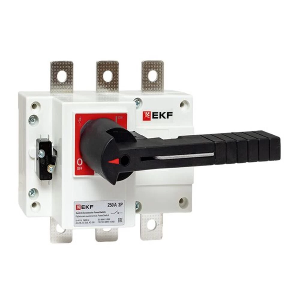 Выключатель нагрузки EKF PowerSwitch 3P 250А 400-690 В на монтажную плату (psds-250-3)