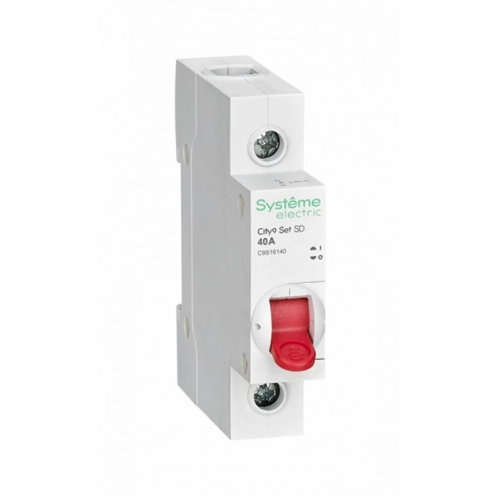 Выключатель нагрузки Systeme Electric City9 Set 1P 40А 230 В на DIN-рейку (C9S16140)