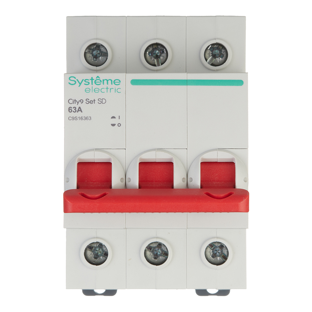 Выключатель нагрузки Systeme Electric City9 Set 3P 63А 230 В на DIN-рейку (C9S16363)