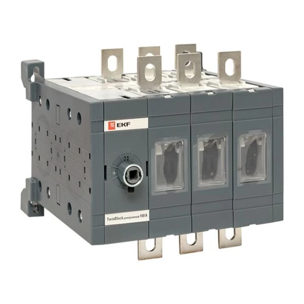 Выключатель-разъединитель EKF TwinBlock 3P 160А 400-690 В на монтажную плату (tb-s-160-3p-rev)