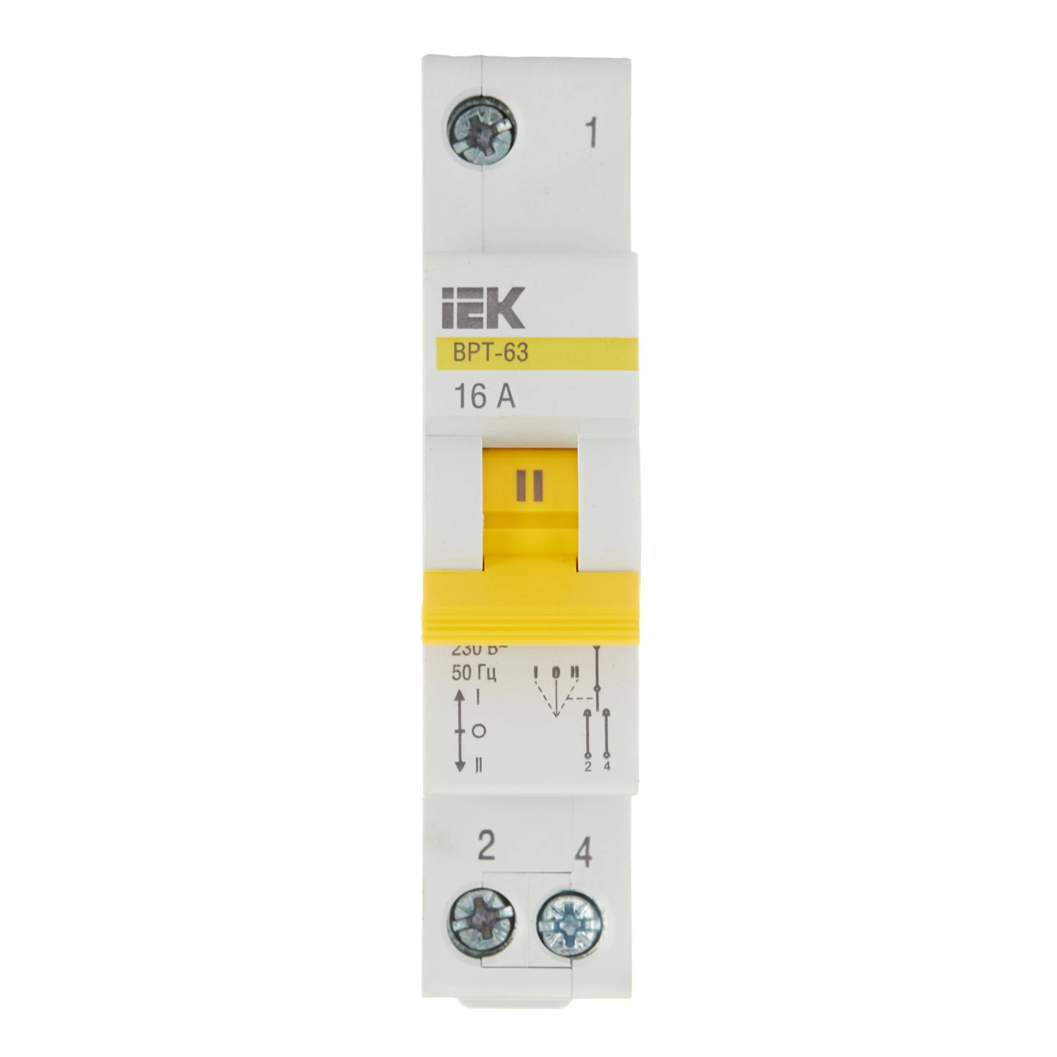 Выключатель-разъединитель IEK Karat ВРТ-63 1P 16А 230 В на DIN-рейку (MPR10-1-016)