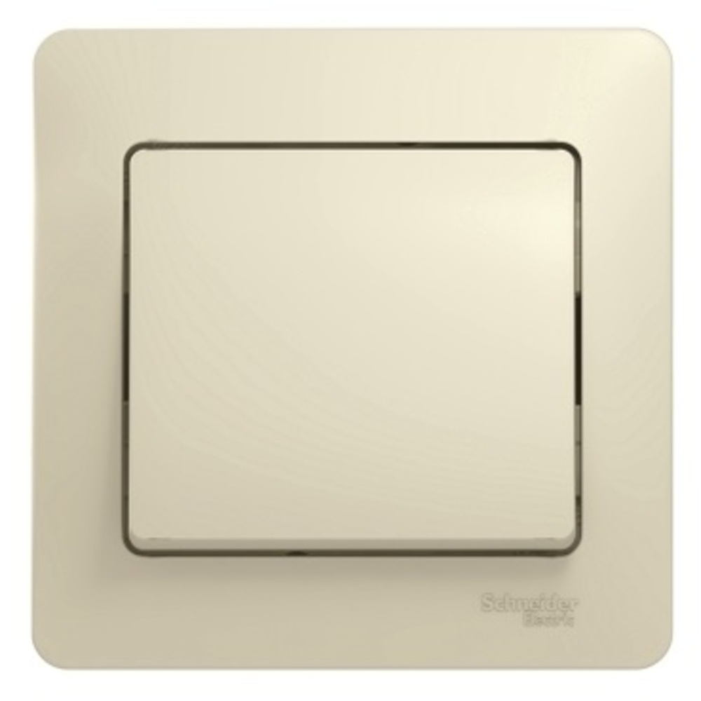 Выключатель Systeme Electric Glossa одноклавишный встраиваемый бежевый (GSL000212)