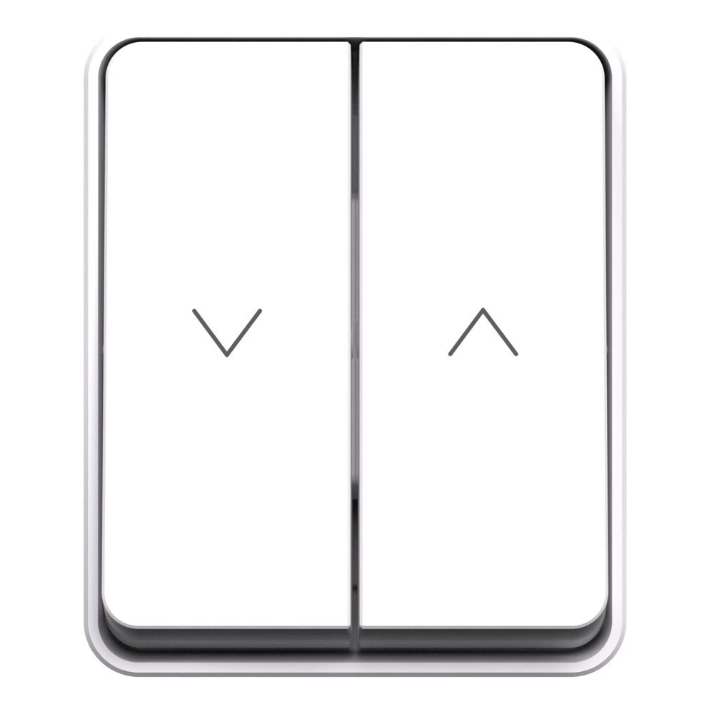 Выключатель жалюзи Systeme Electric AtlasDesign Profi54 двухклавишный накладной белый (ATN540119)