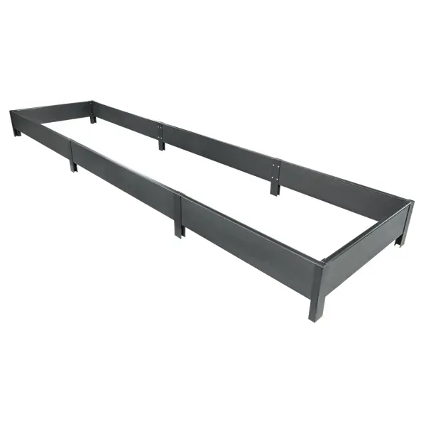 Высокая грядка 400x100x20 см графит